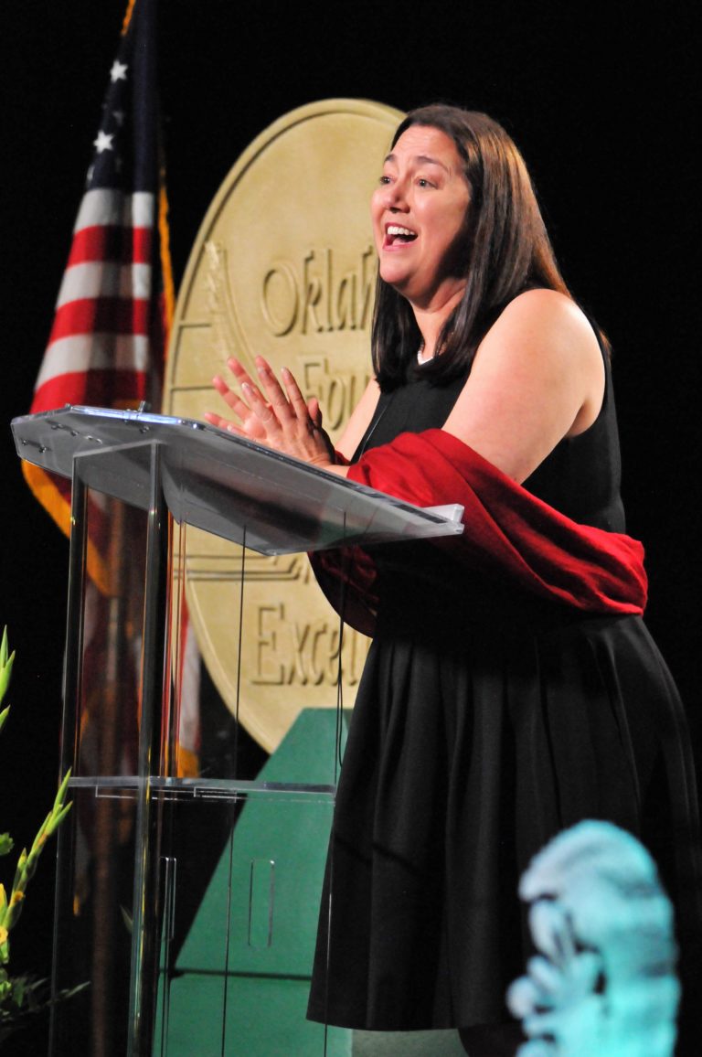 Education activist and author Erin Gruwell delivers the keynote address, “Be a Change Maker.”