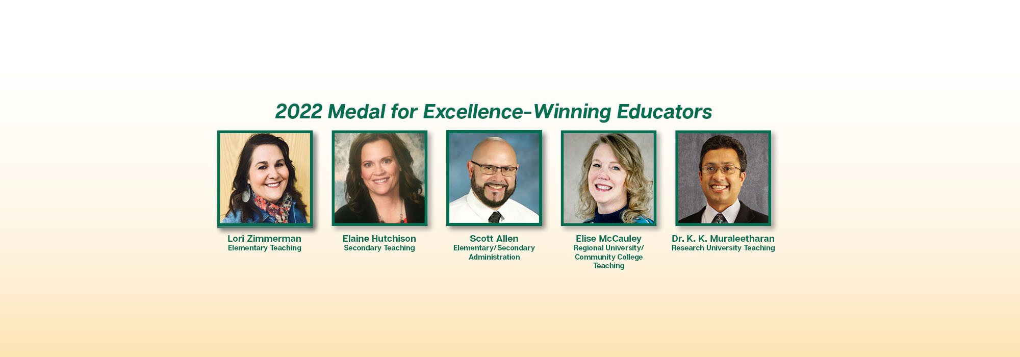 2022 Oklahoma Medal for Excellence-Winning Educators Announced